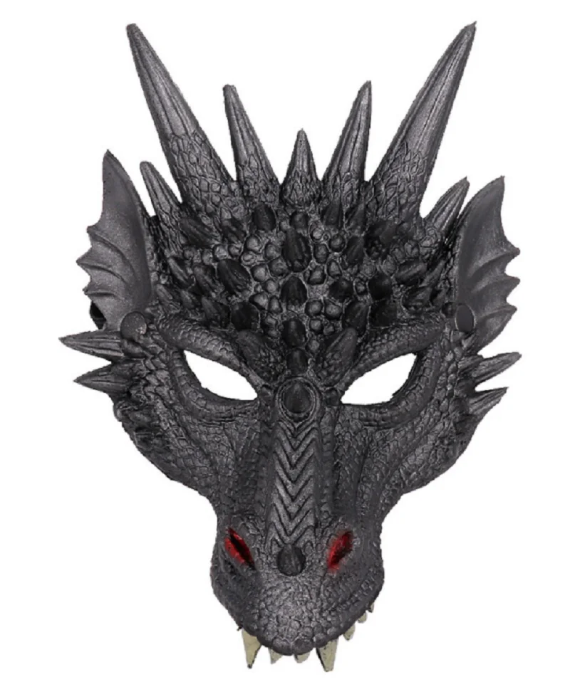 Хэллоуин одежда Funny Dragon маски универсальные вечерние латекс Косплэй половина