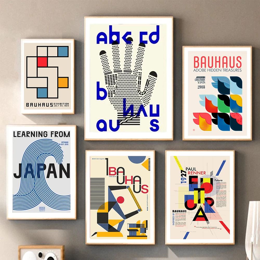 

Bauhaus Abstract Lines Geometric Japan Modern Wall Art Canvas Painting Nordic Posters And Prints Pictures For Living Room Decor