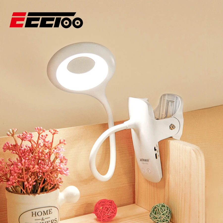 Светодиодный книжный светильник EeeToo перезаряжаемый через USB ночник с сенсорным