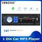 Автомагнитола ESSGOO, стерео-система с MP3-плеером, Bluetooth, FM-радио, USBSD разъемами, входом AUX и зарядным устройством, Типоразмер 1 Din