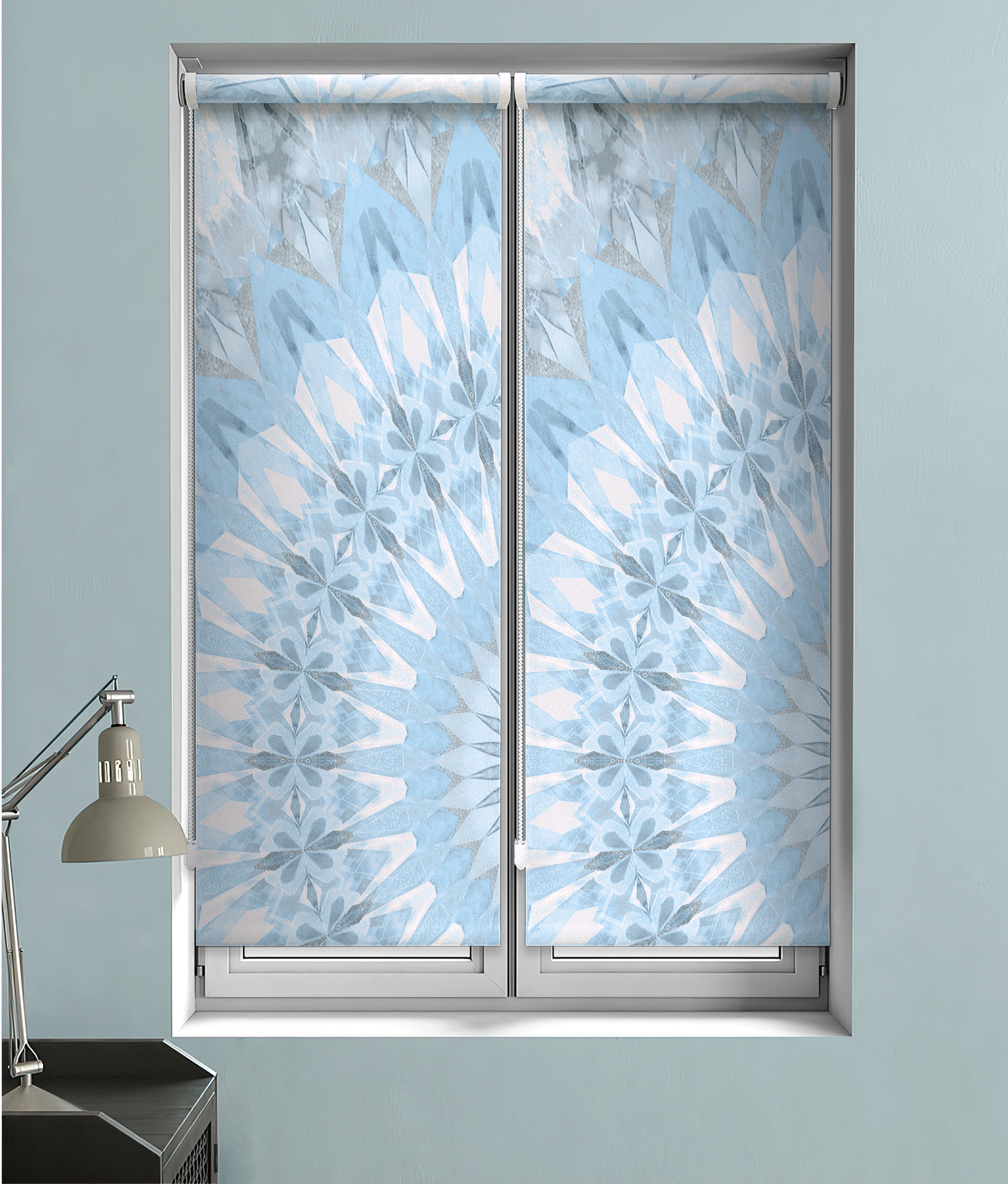 Roll blind soleggiato from memotex with curtain rod | Curtain