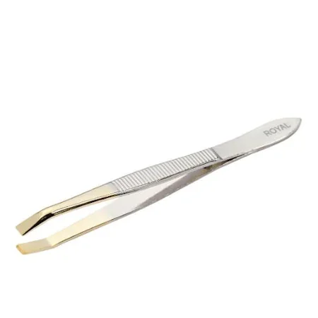 

Eyebrow Tweezers for Mustache Gold Prong Stainless Tweezers 285693271