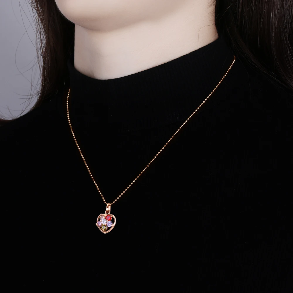 Многоцветный boho модное ювелирное изделие очаровательный золотой кулон цепочка с