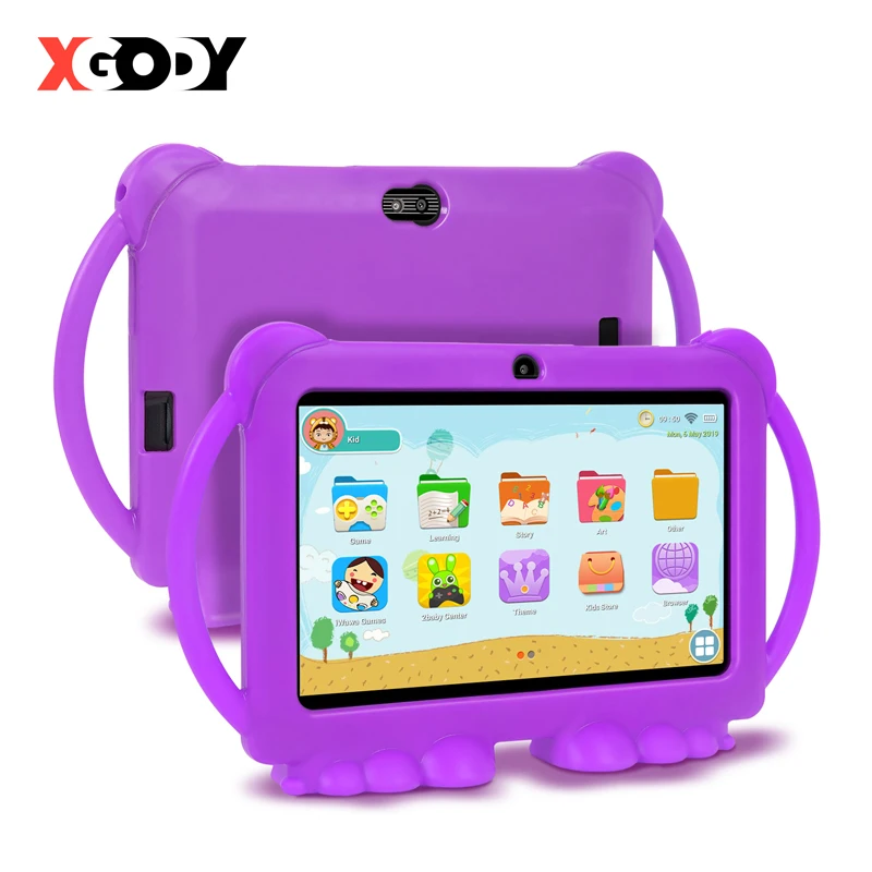 XGODY Kids Tablet Android 11.0 2GB 32GB 7 Inch HD Screen Children Learning Tablet PC Quad Core 1024x600 WiFi Dual Camera Tablets