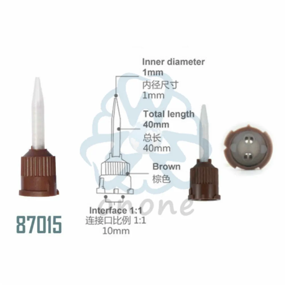 

100PCS Disposable Dental Impression Mixing Tips Mixing Tube Silicone Rubber Film Dental Product Onone Dentistry Materials