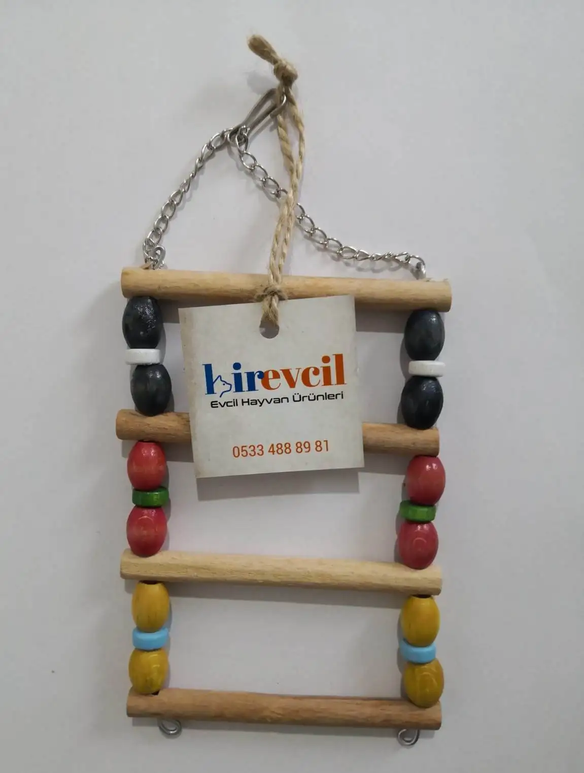 

Деревянная Ручная лестница с бусинами, 4 знака, 10x21 см