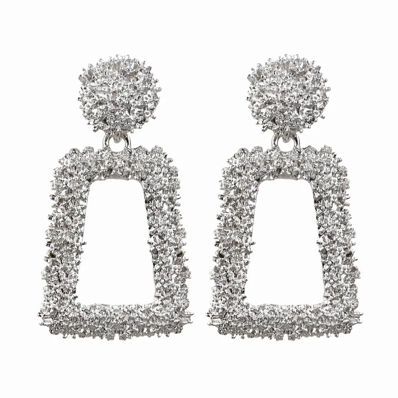 Корейские Модные Винтажные геометрические длинные трапециевидные Висячие