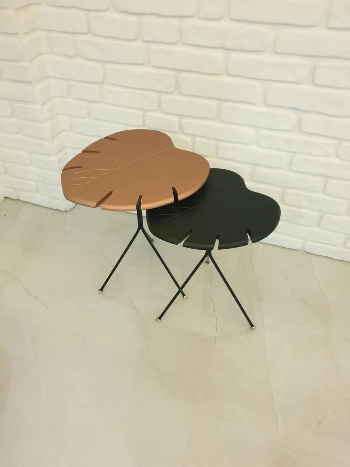 Мебель для домашнего столика кофейный столик в форме листьев гостиной маленький