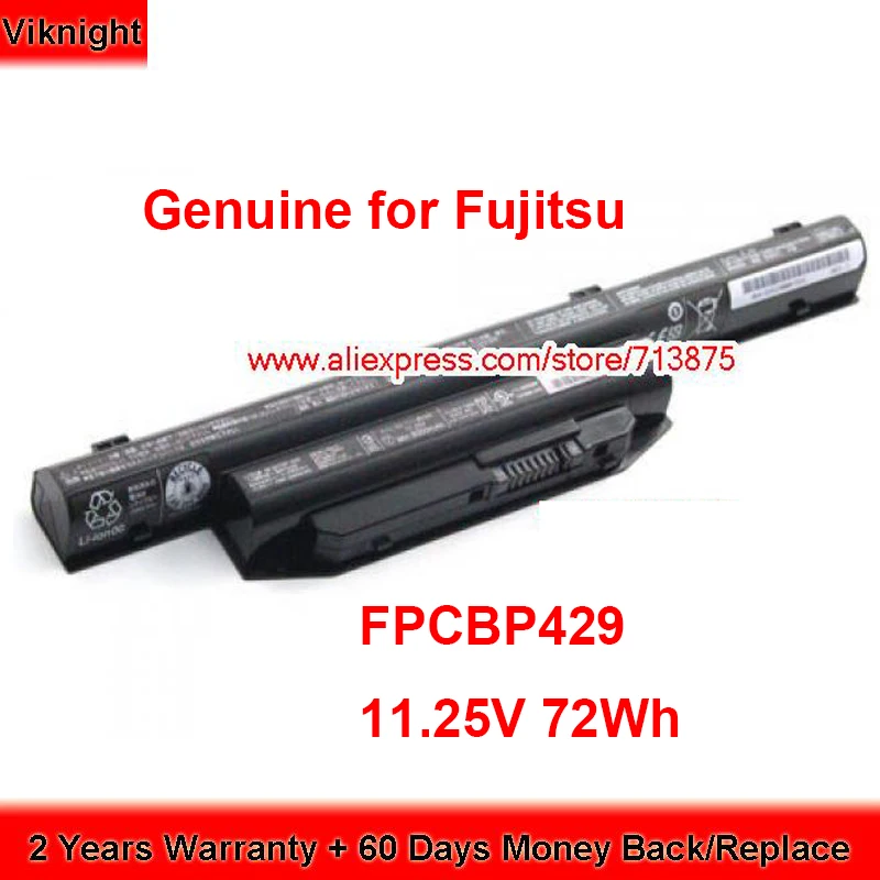

Genuine FPB03175S Battery FMVNBP235 for Fujitsu Lifebook E554 E546 e547 E743 A557 A564 AH544 11.25V 72Wh
