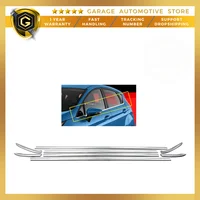 For Ford Fiesta Stainless Steel Chrome Window Frame Trim 8 Piece 2009-2017 Made in Turkey