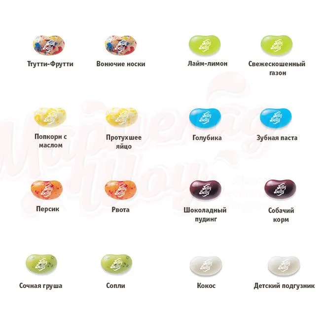 Конфеты Jelly Belly Bean Boozled с игрой 100 гр. (16 гадких и сладких вкусов) | Продукты
