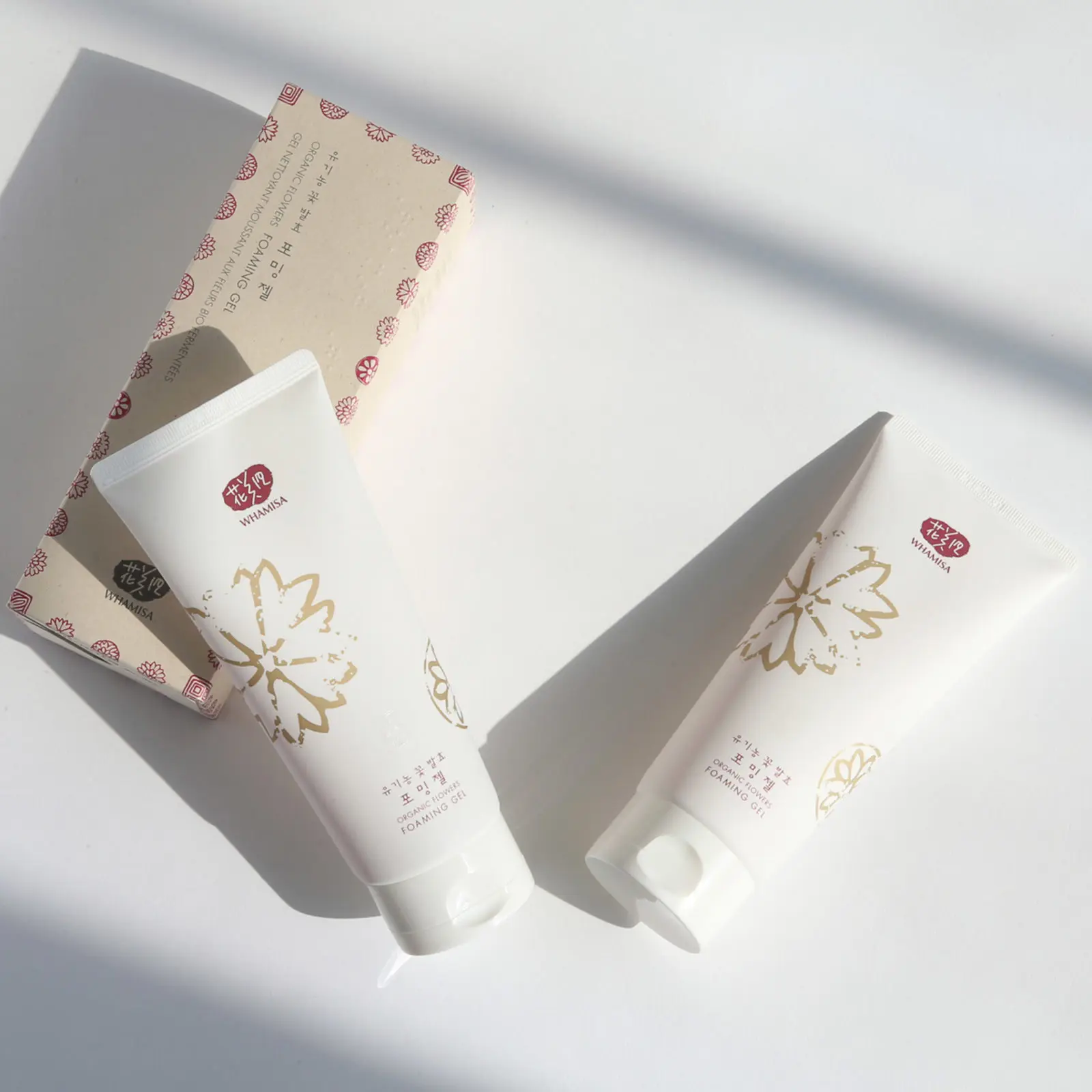 Пенящийся gel facial cleanser based flower enzymes whamisa | Красота и здоровье