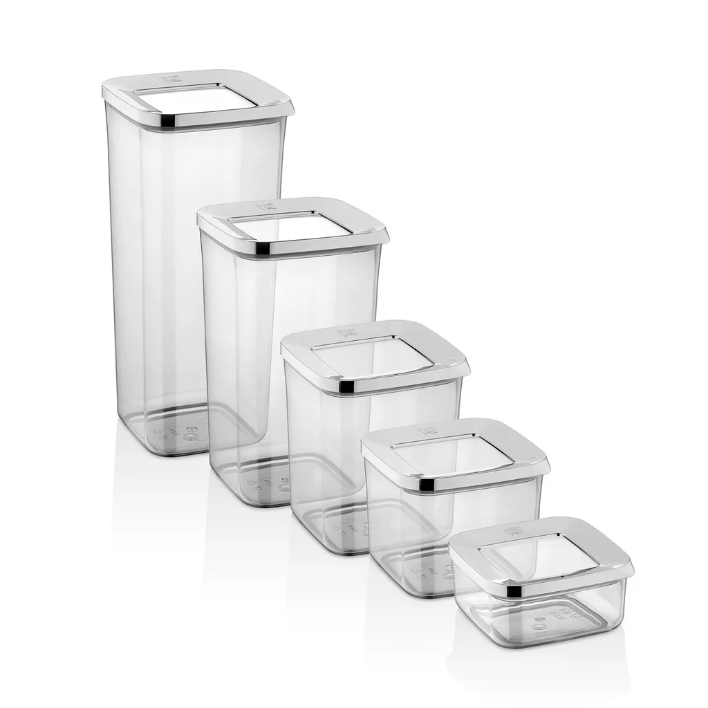 

5 Pc Food Storage Containers, Wildone Airtight Cereal Storage Containers for Sugar, Flour, Snack, Baking Supplies