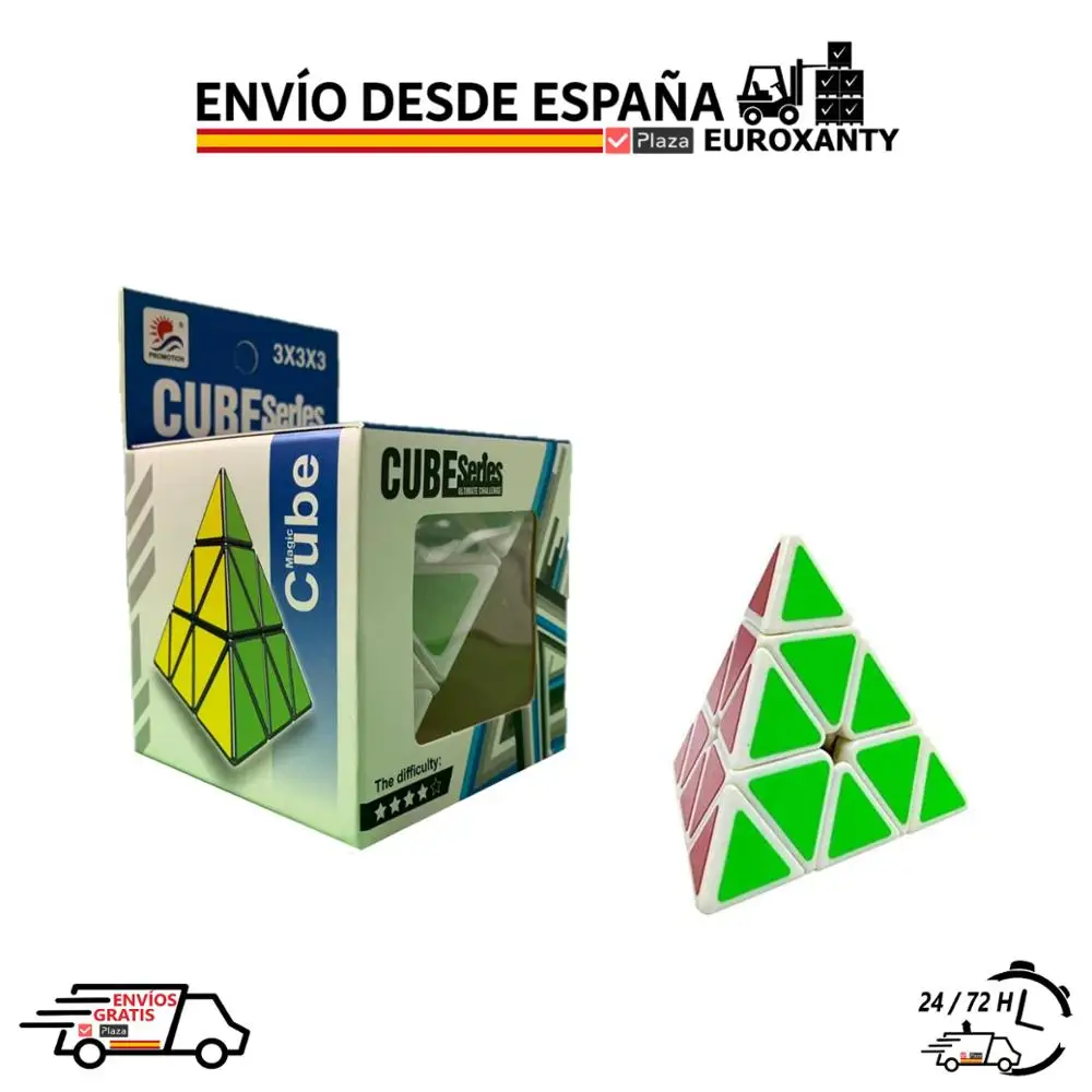 EUROXANTY®| Волшебный куб | Магическая скоростная кубическая Пирамида 3x3x3 Кубик