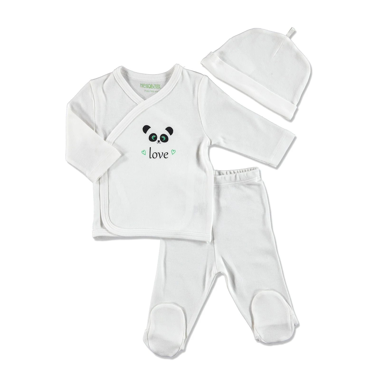 Ebebek HelloBaby Bambu органический комплект из 3 предметов |