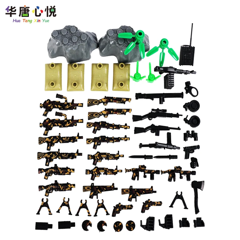 Блокировка военного оружия серии 2S-4219 камуфляж специальная сила 39 шт пистолеты