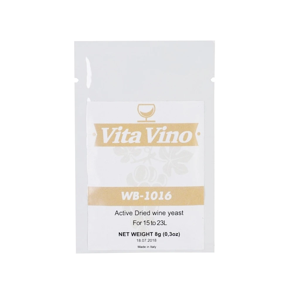 Дрожжи винные VitaVino WB-1016 Белое на объем 15-18 литров Италия 8 гр | Дом и сад