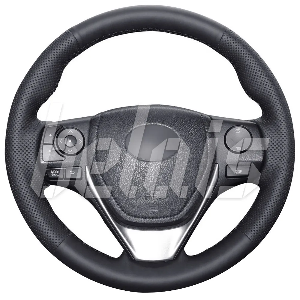 Braid on the steering wheel of экокожи Toyota Rav 4 2012-2019G. A. (steering without factory skin black) # kt-0165 | Автомобили и