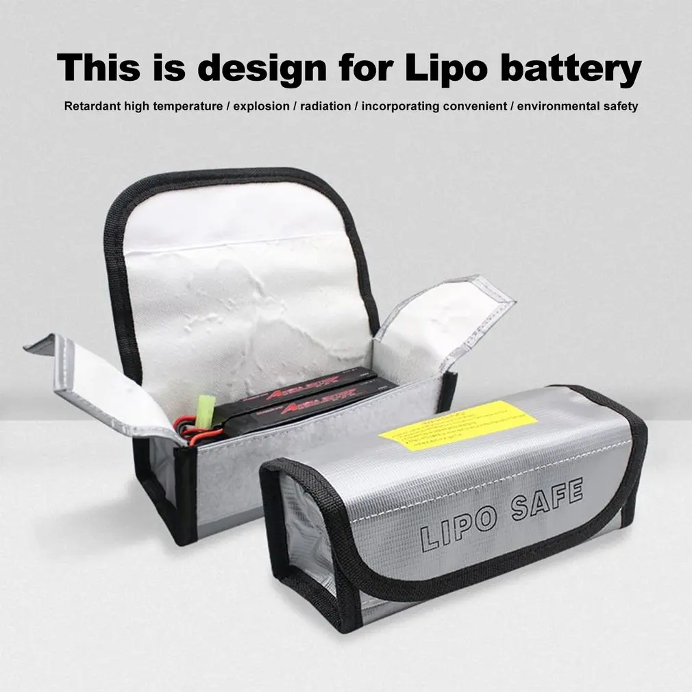 

Lipo Battery Safety Bag Fire Retardant LiPo Safe Guard Charging Bag Fireproof Explosion-proof for FPV RC Model Drone Car