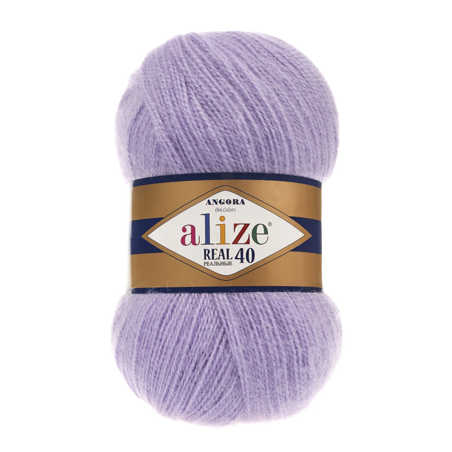 Пряжа Alize Angora Real 40 шерсть 40% акрил 60% полушерсть нитки для вязания вес мотка 100 гр