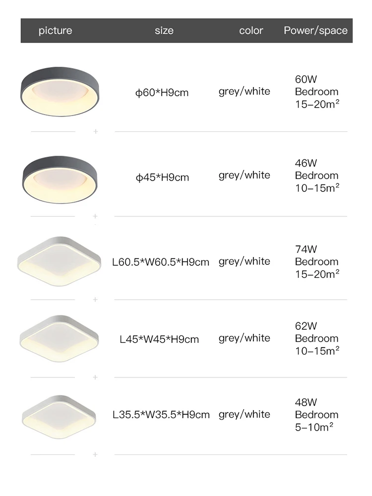 Люстра для спальни белая современный потолочный светильник гостиной Детская