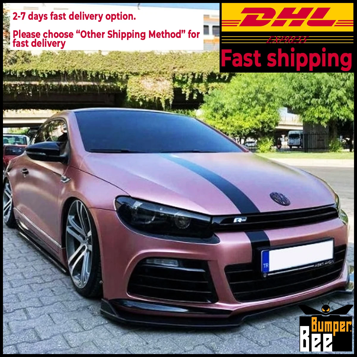 

Аксессуары для Volkswagen VW Scirocco R 2009 2010 2011 2012 2013 2014, губа переднего бампера автомобиля, 3 шт., черный диффузор, корпус, катушка