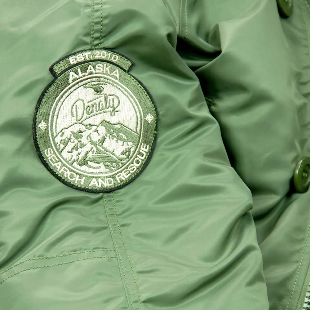 Куртка-аляска зимняя. Husky Wmn NorDenali женская Green нейлон. В стиле милитари | Женская