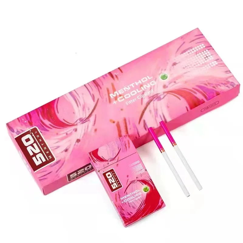 

New Arrival 520 Tea Smoke Mint Flavor Women Health Cigarettes Fine Tea Cigarettes 100% Nicotine-free Smoking Accessories