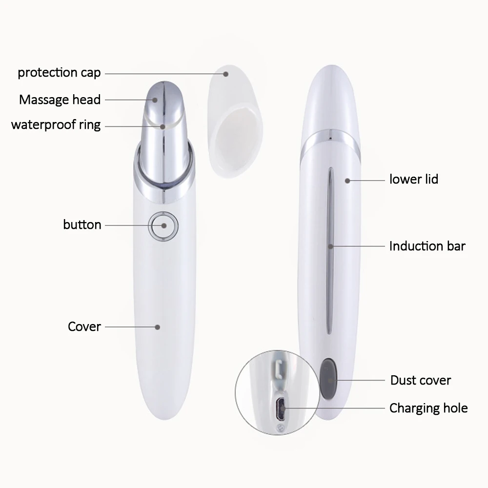 Новая электрическая вибрация массаж глаз темный круг отечность удаление