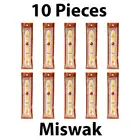Набор из 10 шт., жевательная палочка Miswak Sewak, свежая натуральная щетка для чистки зубов, мягкая дорожная Жевательная палочка