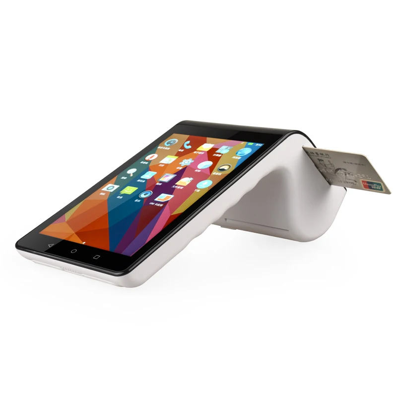 Портативный беспроводной двойной экран 7 ''+ 3 5'' Android smart POS system для мобильных