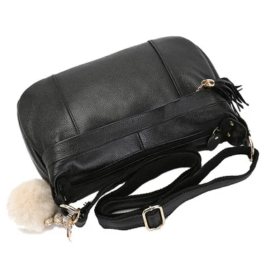 

Customized New Real Leather Shoulder Bags For Girls Genuine Leather Cross Body Bag Pattern Luxury Bolsa Feminina in Blue Color