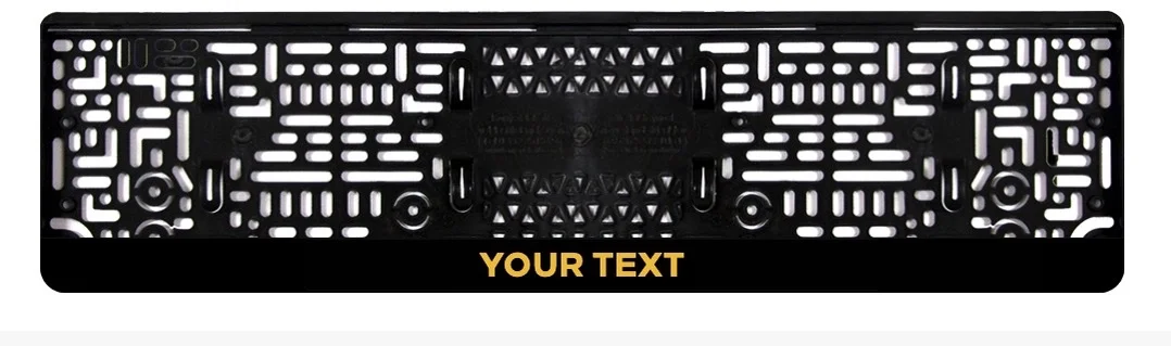 

2pcs Color Hydrographic Euro Car License Plate Frame Car Number License Plate Holder License Plate for European Car Customized