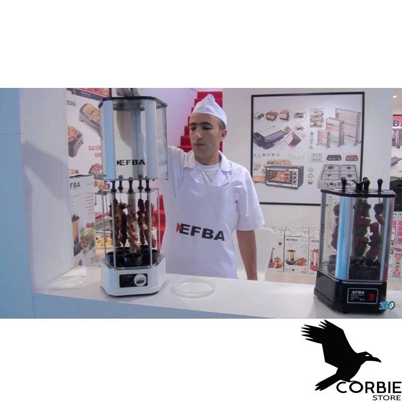 shish kebab machine turkish efba 600 kebapmatic shashlik timed black or red color option original high quality free global shipping