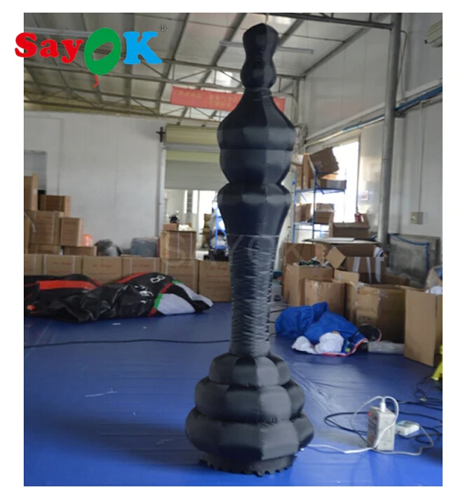 2mH надувные шахматы шахматные гигантские фигуры с 16 меняющими цвет светодиодным