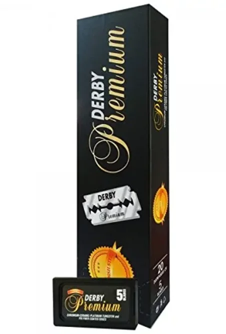 Derby Premium Double Edge Razor Blades, 100 Count 4.8