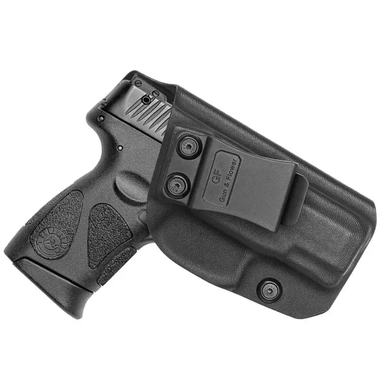 

Gun&Flower Military Gun Holster Concealed Carry Kydex Pistol Pouch Case with Belt Clip for Taurus PT111 PT132 PT138 PT140