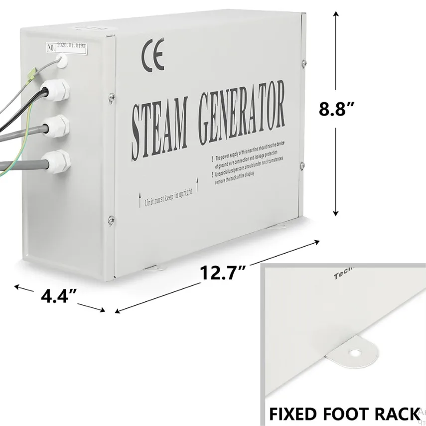 Парогенератор для душевой кабины 220 В 3 кВт. Генератор пара домашнего душа спа