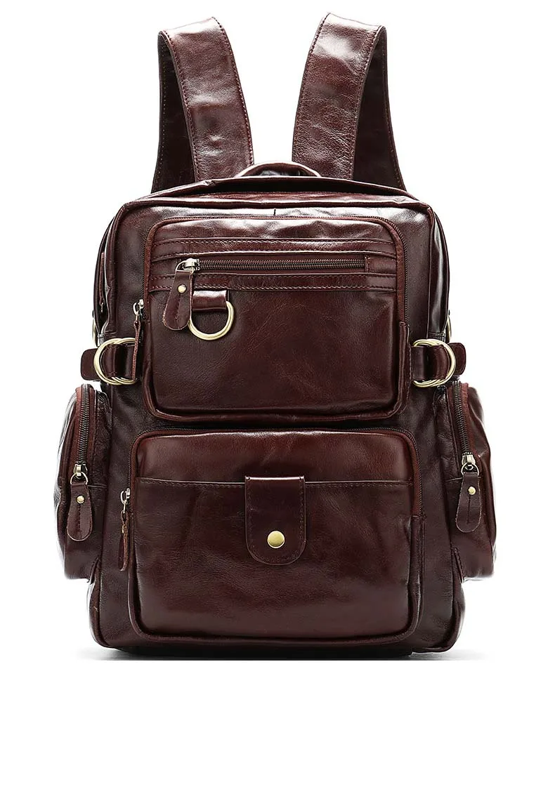 Модный мужской рюкзак из водонепроницаемой искусственной кожи дорожная сумка