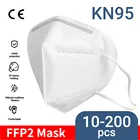 Респиратор FFP2 для взрослых, Пылезащитная маска с фильтром, KN95
