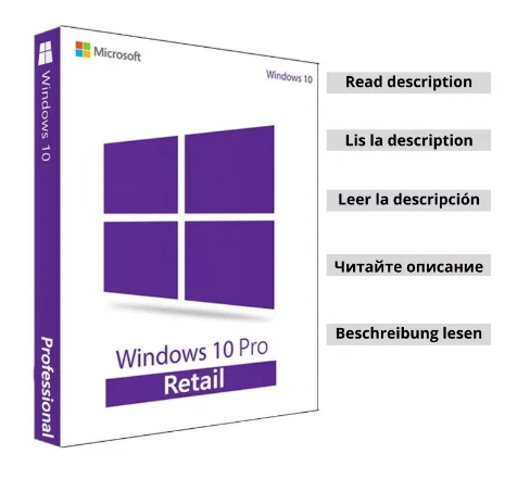

{Windows 10 Pro Professional Key Retail -Read description--Fast delivery}