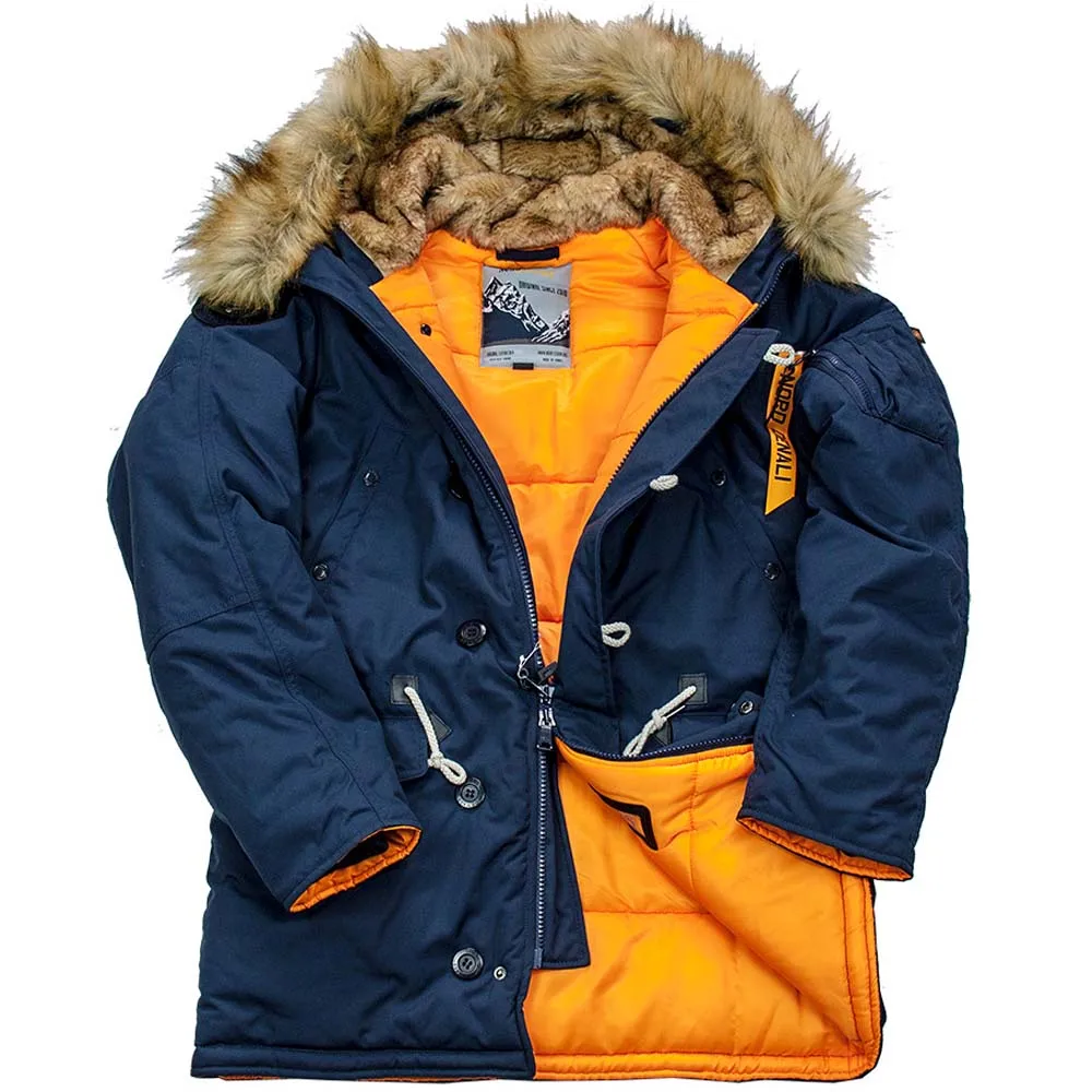 Куртка-аляска зимняя. Oxford 2.0 compass NorDenali мужская rep blue/orange нейлон. В стиле милитари |