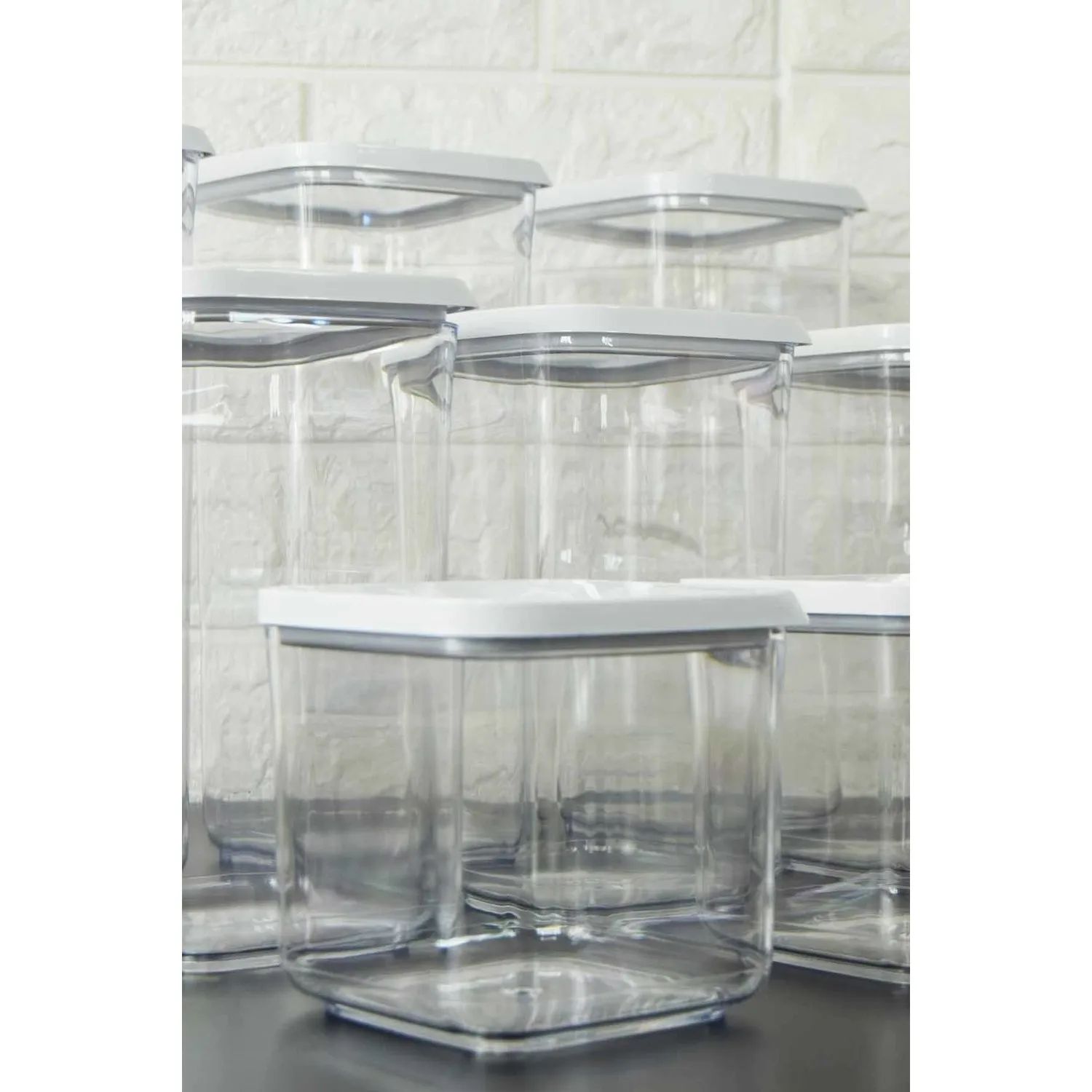 

9 Pcs High Quality StorageTransparent Box Food Set Organizer Kitchen & Pantry - 3 Different Sizes