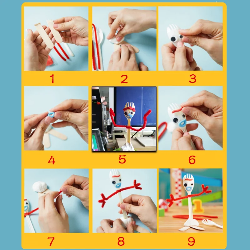 DIY 14 см Forky Toy Story 4 Woody Buzz Lightyear Bunny& Ducky мягкая набивная кукла мультфильм игрушки для детей подарок