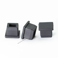 black square end caps 9 6 50 6mm t type silicone rubber blanking plugs tube box section insert seal stopper gasket