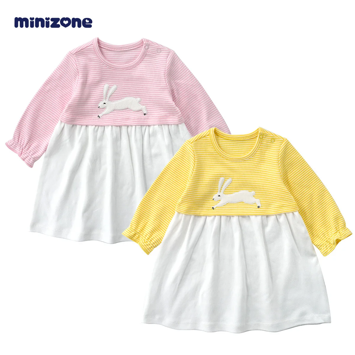 

платье с длинным рукавом для девочки хлопок Minizone