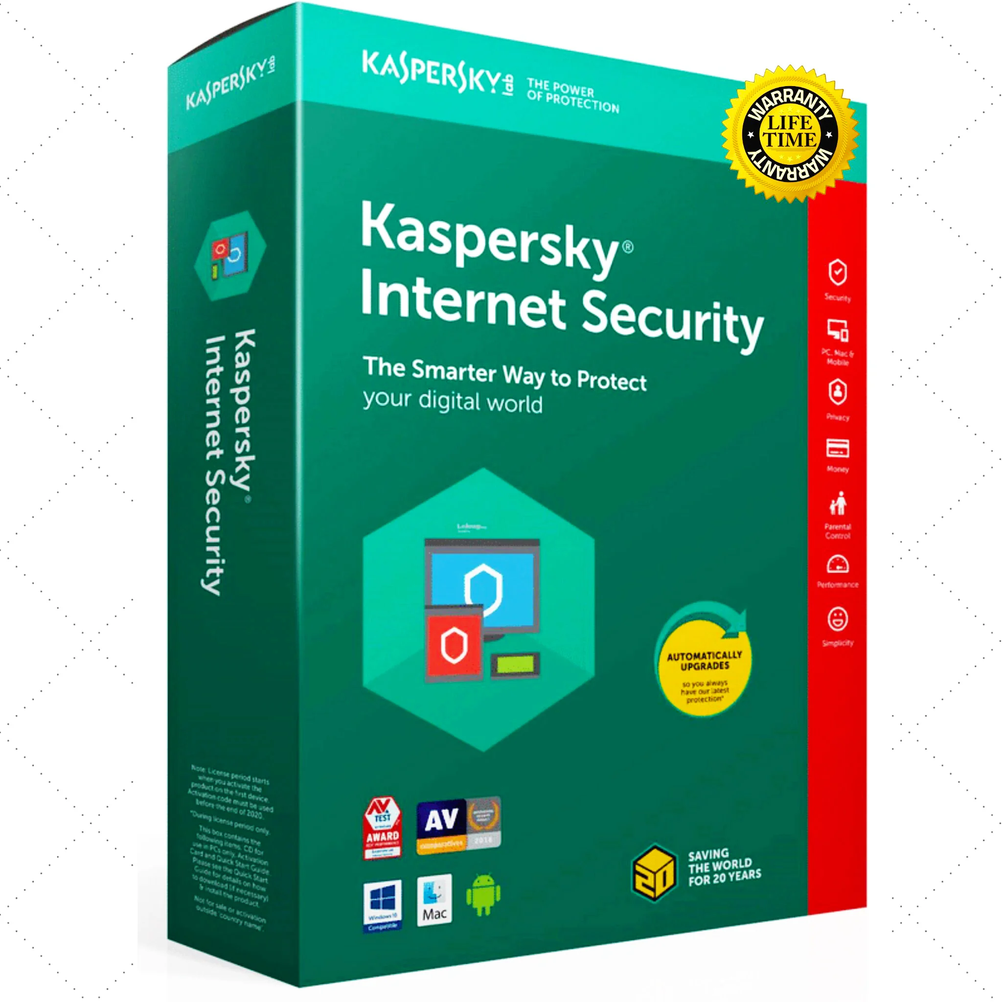 

KASPERSKY 2021 Internet Security 1 Device / 1 Year For Windows, Mac,