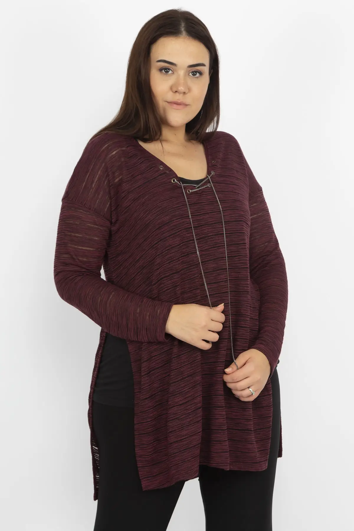 Sans Textile Women yanyirtmaçli передняя деталь Tunik 65 N12671| |