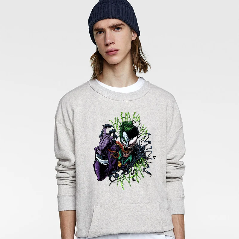 Нашивки с принтом Веном Джокера крупные термоклейкие виниловые наклейки для