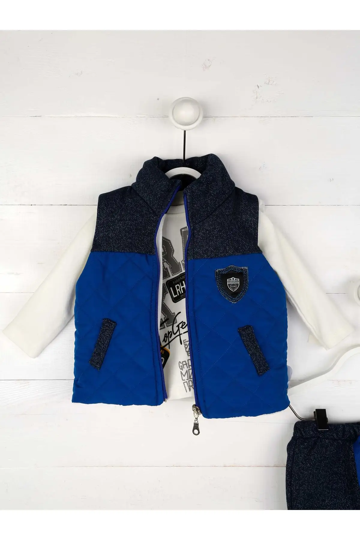 Sax/темно синий комплект одежды для маленьких мальчиков| |